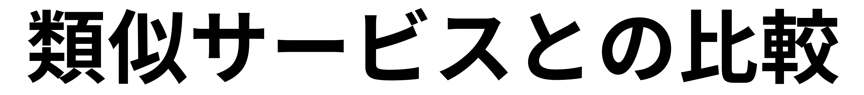 類似サービスとの比較